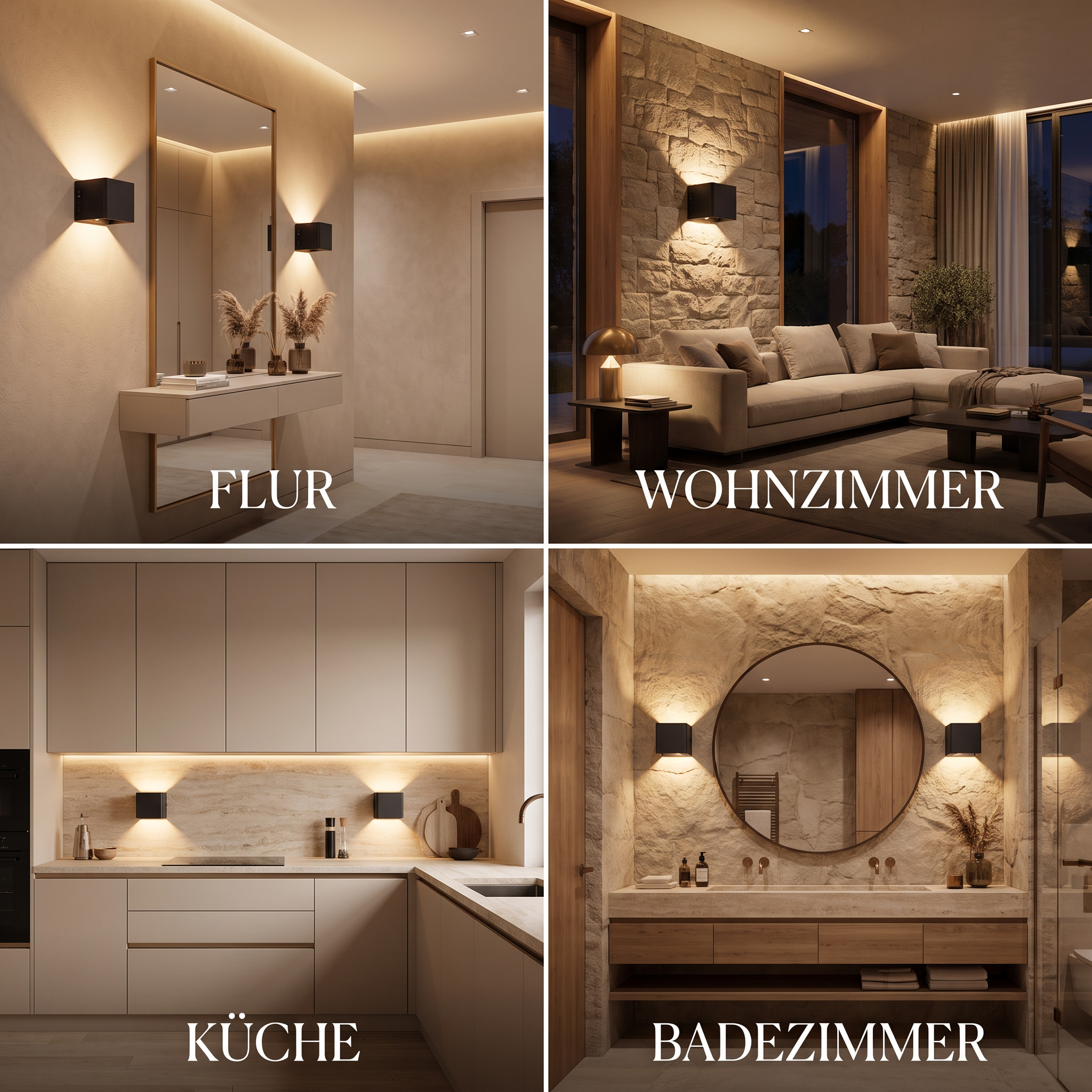 Lichtwolke™ | Luxus Wandleuchte ohne Bohren